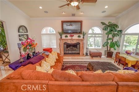 Fireplace, Interior, Living room, Recessed Lighting