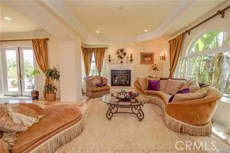 Fireplace, Interior, Living room, Recessed Lighting