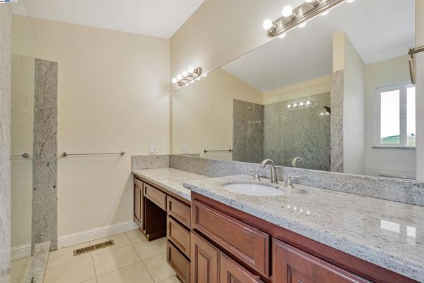 Bathroom, Dual Sink Vanities, Glass Shower, Interior