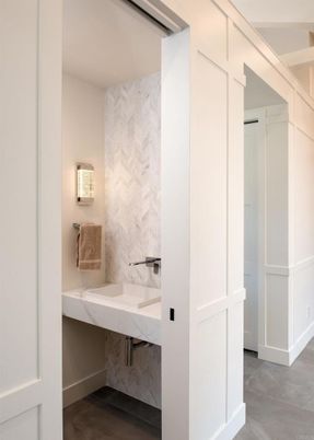 Bathroom, Interior, Marble Walls