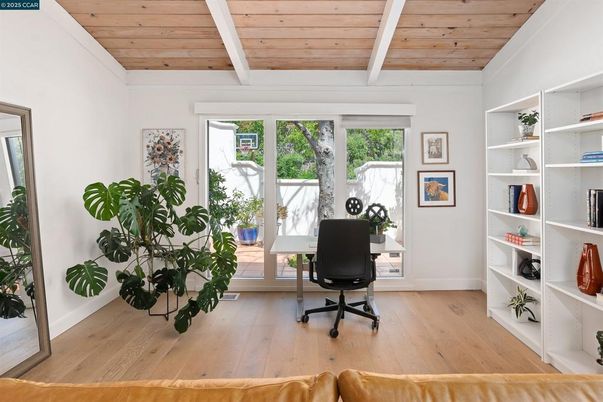 Home Office, Interior, Wooden Ceilings, Wood Texture Flooring
