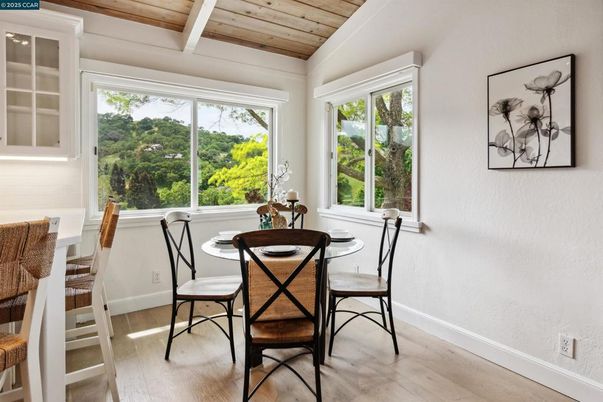 Dining room, Interior, Wooden Ceilings, Wood Texture Flooring