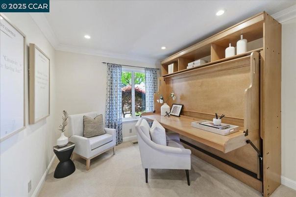 Home Office, Interior, Recessed Lighting