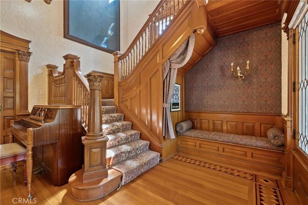 Chandelier, Interior, Piano, Wooden Ceilings, Wood Texture Flooring