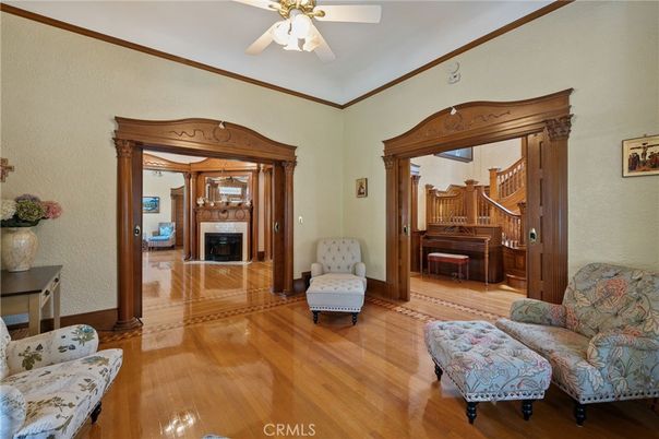 Fireplace, Interior, Piano, Wood Texture Flooring