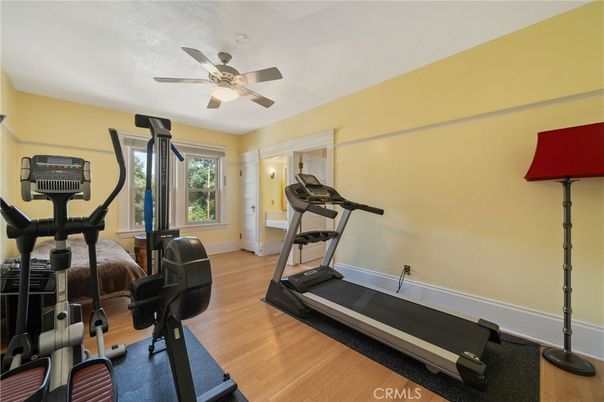 Fitness Equipment, Interior, Wood Texture Flooring