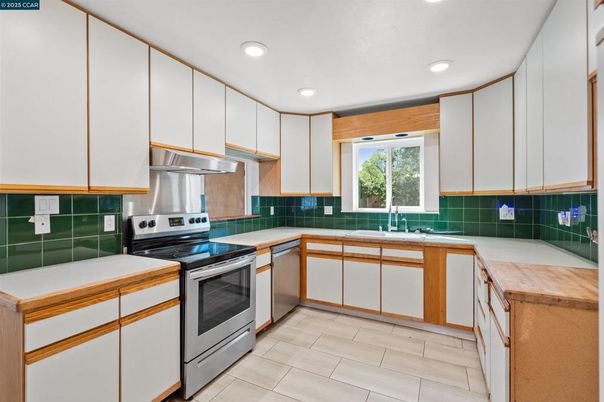 Interior, Kitchen, Recessed Lighting, Stainless Steel Appliances