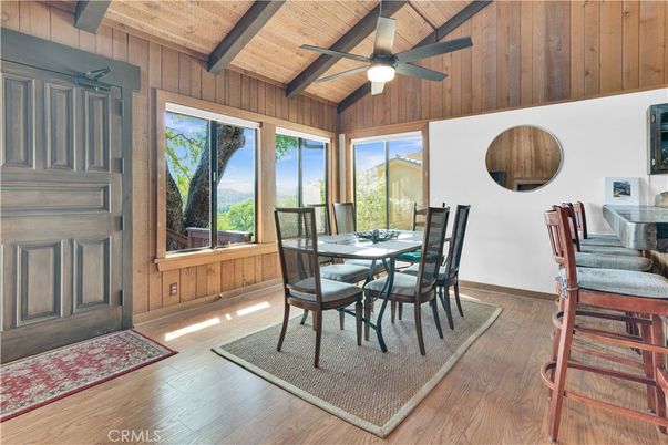 Dining room, Interior, Wooden Beams, Wooden Ceilings, Wood Texture Flooring