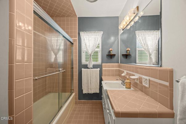 Bathroom, Glass Shower, Interior, Tile Countertops