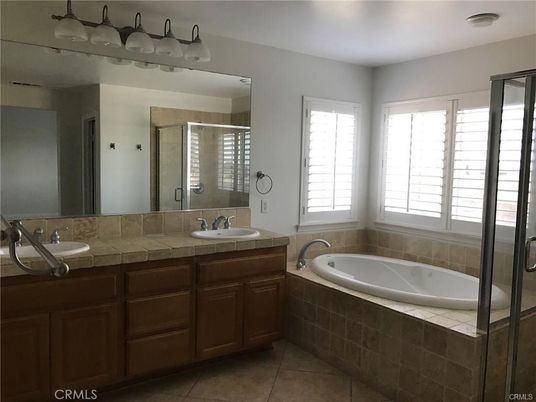 Bathroom, Dual Sink Vanities, Glass Shower, Interior, Tile Countertops
