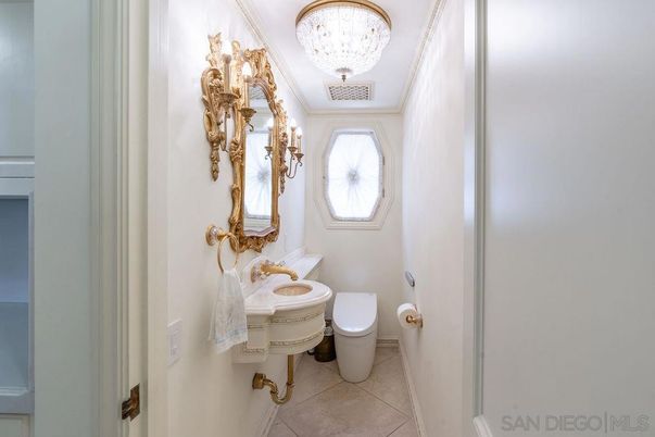 Bathroom, Chandelier, Interior