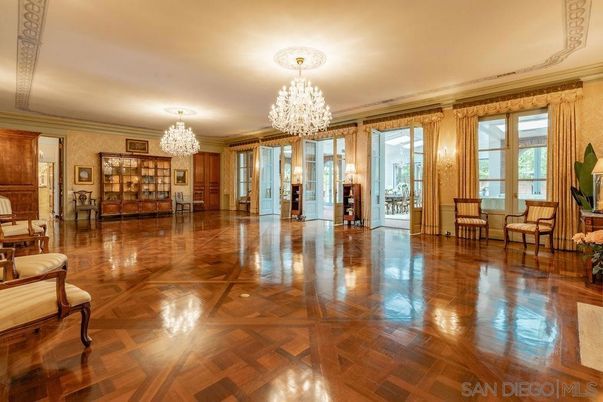 Chandelier, Empty room, Interior, Wood Texture Flooring