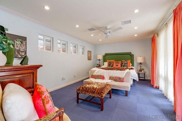 Bedroom, Interior, Recessed Lighting