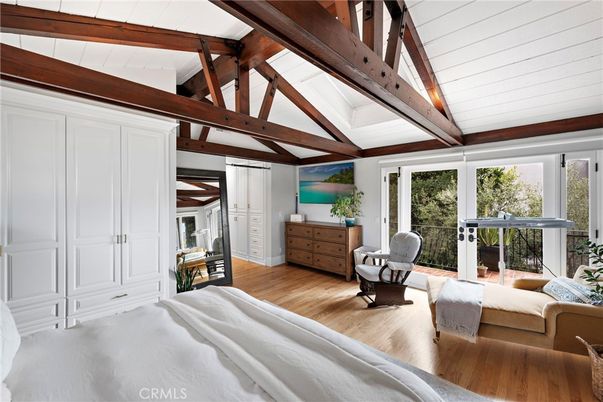 Bedroom, Interior, Wooden Beams, Wood Texture Flooring