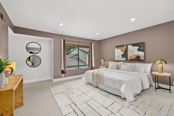 Bedroom, Interior, Recessed Lighting