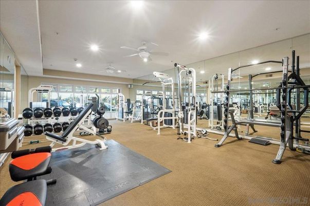 Fitness Equipment, Gym, Interior, Recessed Lighting
