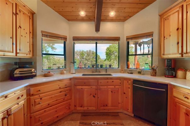 Interior, Kitchen, Recessed Lighting, Wooden Beams, Wooden Ceilings