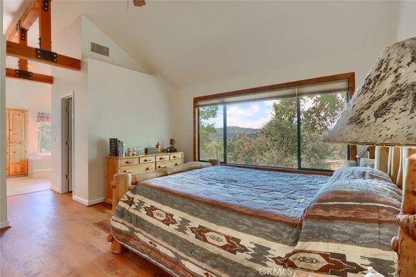 Bedroom, Interior, Wooden Beams, Wood Texture Flooring