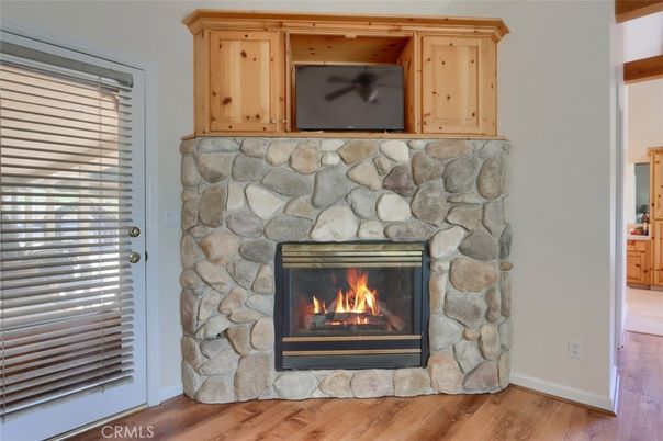 Fireplace, Interior, Wood Texture Flooring