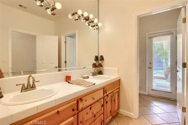 Bathroom, Dual Sink Vanities, Interior, Tile Countertops