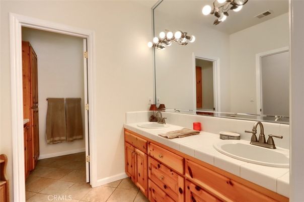 Bathroom, Dual Sink Vanities, Interior, Tile Countertops