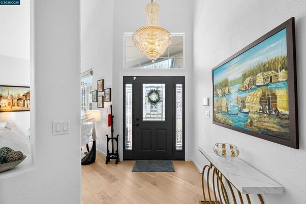 Chandelier, Interior, Wood Texture Flooring