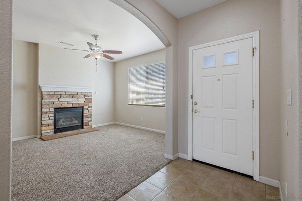 Empty room, Fireplace, Interior