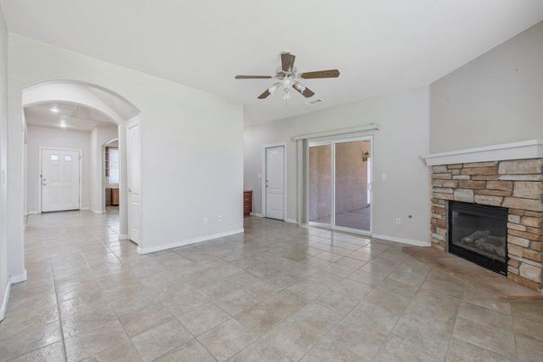 Empty room, Fireplace, Interior