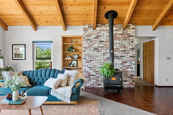 Fireplace, Interior, Living room, Stone Walls, Wooden Beams, Wooden Ceilings