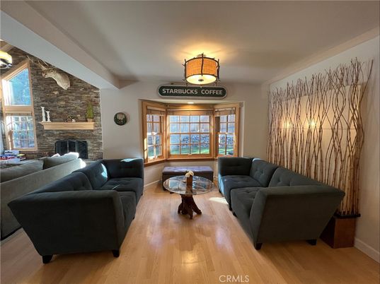 Fireplace, Interior, Living room, Stone Walls, Wood Texture Flooring