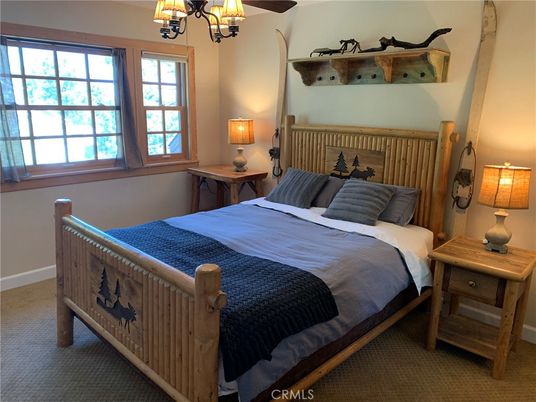 Bedroom, Chandelier, Interior