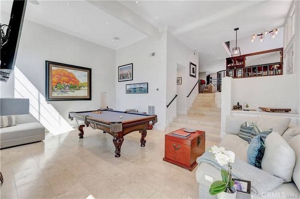 Billiard Table, Game Room, Interior, Pendant Lights, Recessed Lighting