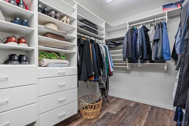 Interior, Walk-in Closets, Wood Texture Flooring