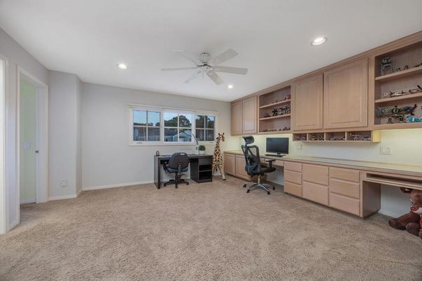 Home Office, Interior, Recessed Lighting