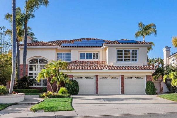 Attached, Exterior, Facade, Solar Panels, Mediterranean