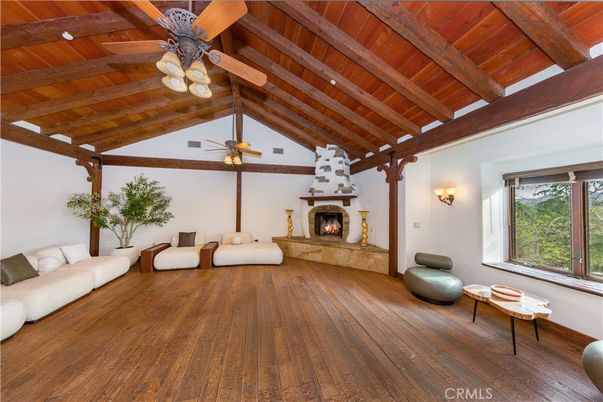 Fireplace, Interior, Living room, Wooden Beams, Wooden Ceilings, Wood Texture Flooring