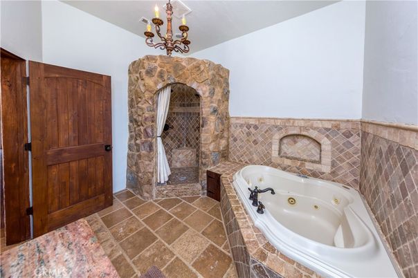 Bathroom, Chandelier, Interior