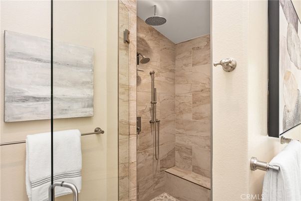 Bathroom, Glass Shower, Interior, Marble Walls