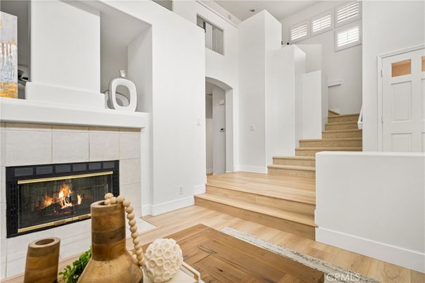 Fireplace, Interior, Wood Texture Flooring