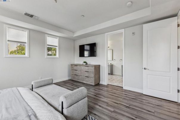 Bathroom, Bedroom, Interior, Recessed Lighting, Wood Texture Flooring