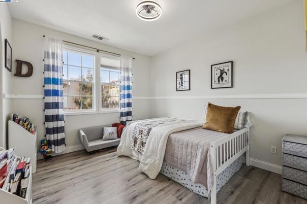 Bedroom, Interior, Wood Texture Flooring
