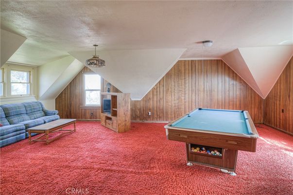Billiard Table, Game Room, Interior, Living room, Pendant Lights, Wooden Walls