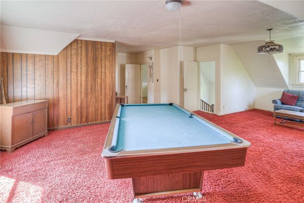 Billiard Table, Game Room, Interior, Pendant Lights