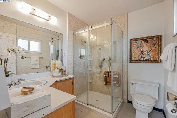Bathroom, Dual Sink Vanities, Glass Shower, Interior