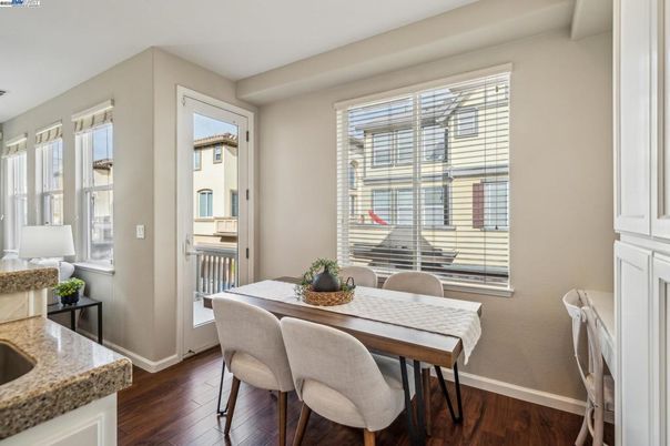 Dining room, Interior, Wood Texture Flooring