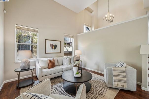 Chandelier, Interior, Living room, Pendant Lights, Wood Texture Flooring