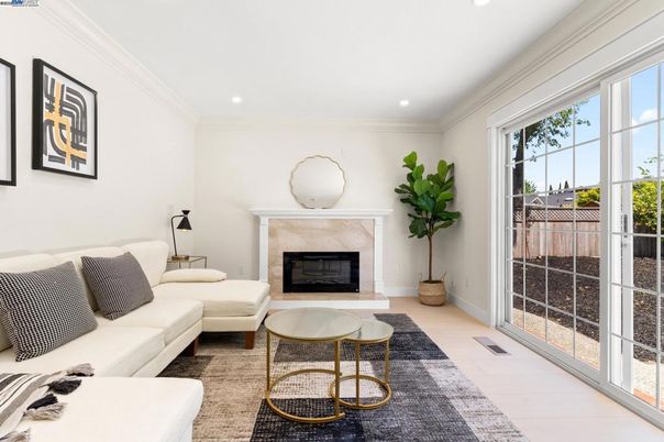 Fireplace, Interior, Living room, Recessed Lighting