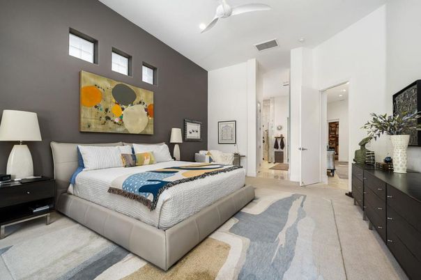Bedroom, Interior, Recessed Lighting