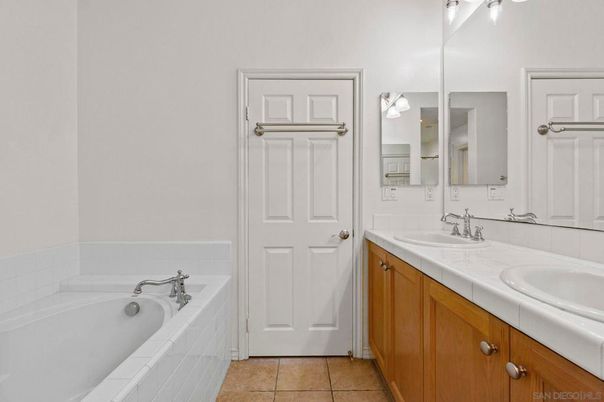 Bathroom, Dual Sink Vanities, Interior, Tile Countertops
