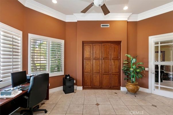 Home Office, Interior, Recessed Lighting